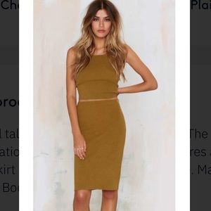 Size XS L Nasty Gal Women/'s Green Body Conversation Pencil Skirt